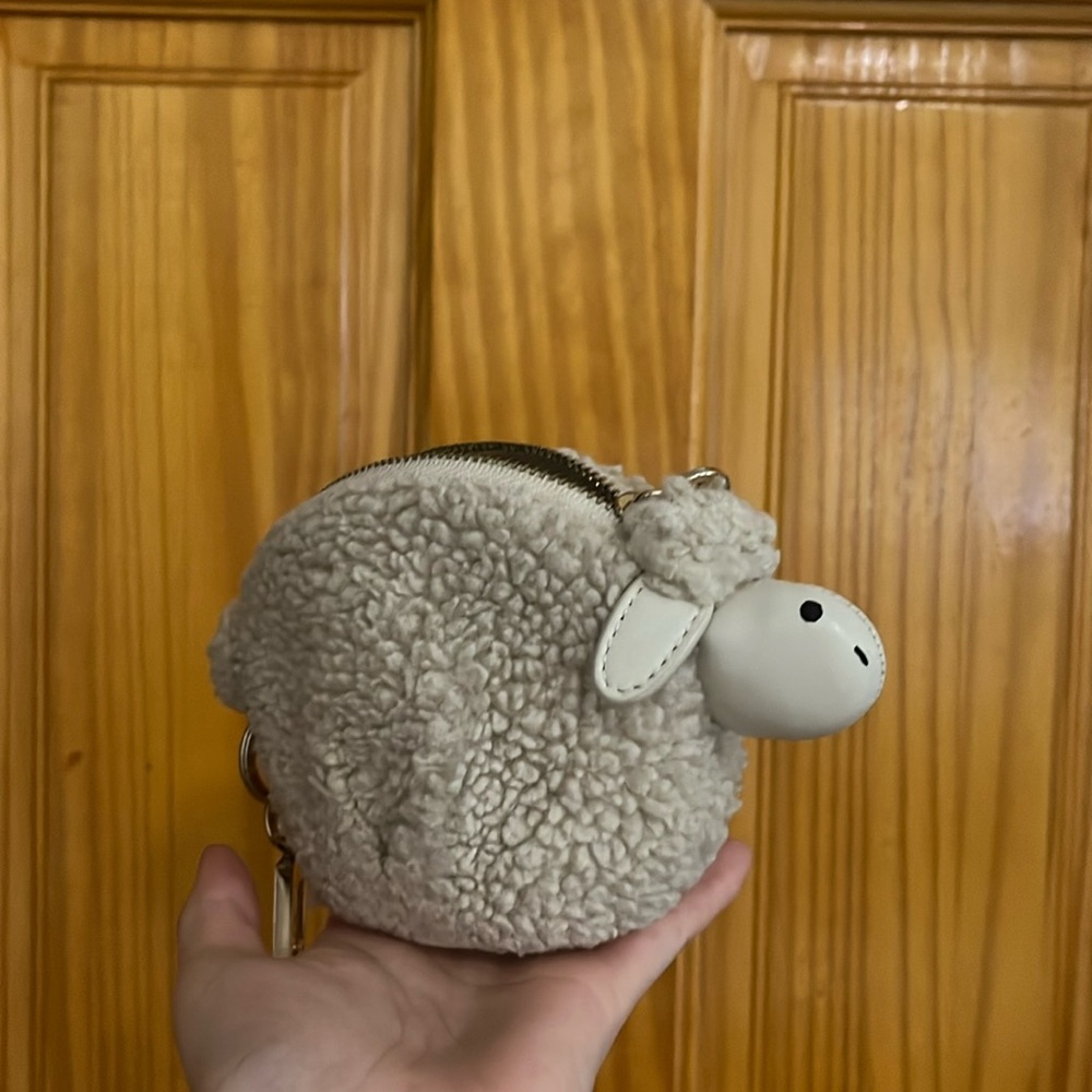 Tory Burch Sheep Lamb Coin Case Key Charm